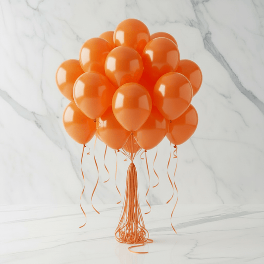 Orange Balloon 4Pcs - italianflowerkw