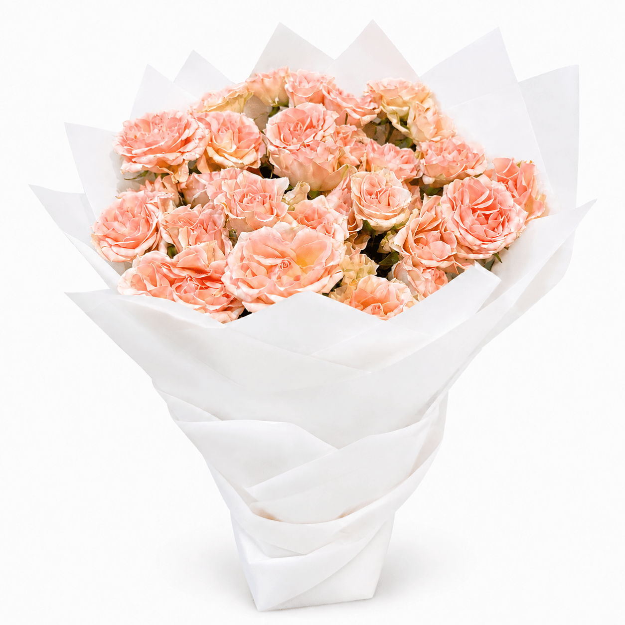 Peach Spray Roses Bouquet flowers Kuwait-italianflowerkw