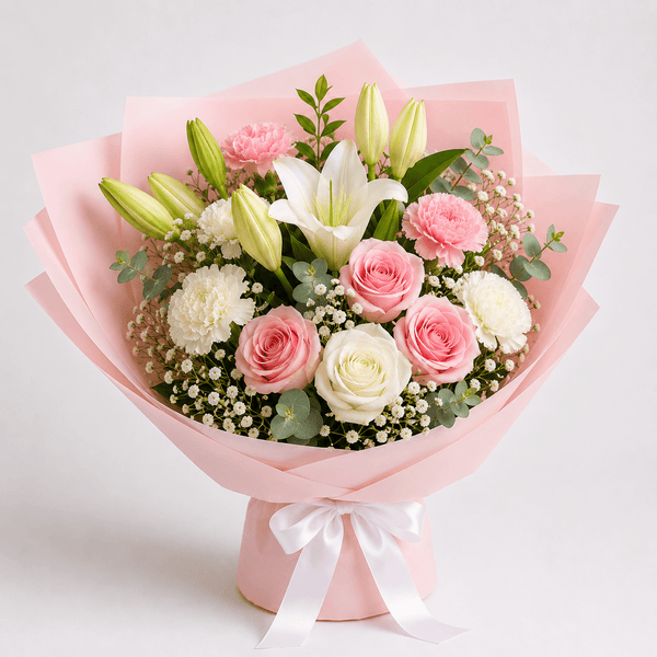Pink Bliss Mixed Bouquet kuwait-italianflowerkw