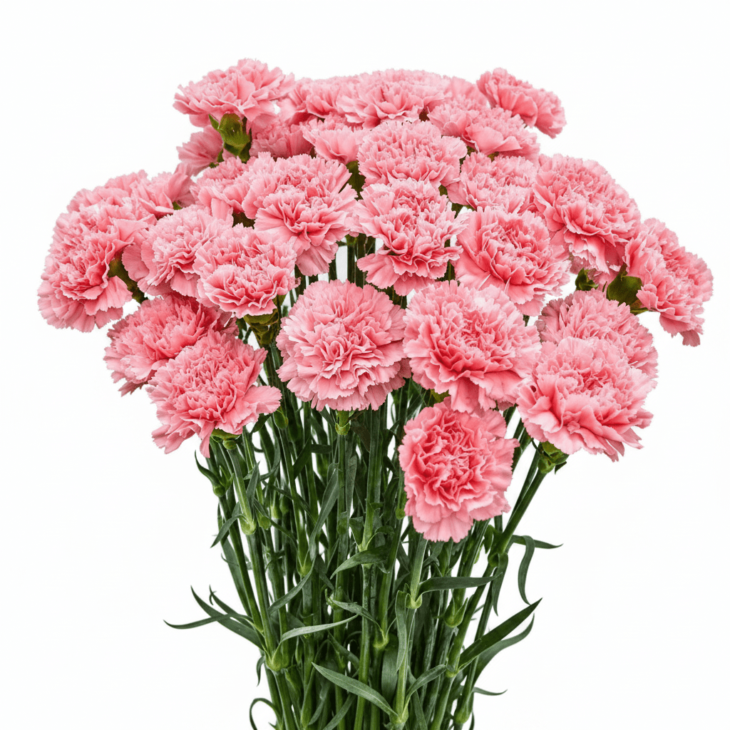 Pink Carnation Bunch - Vibrant and Fresh-italianflowerkwPink Carnation