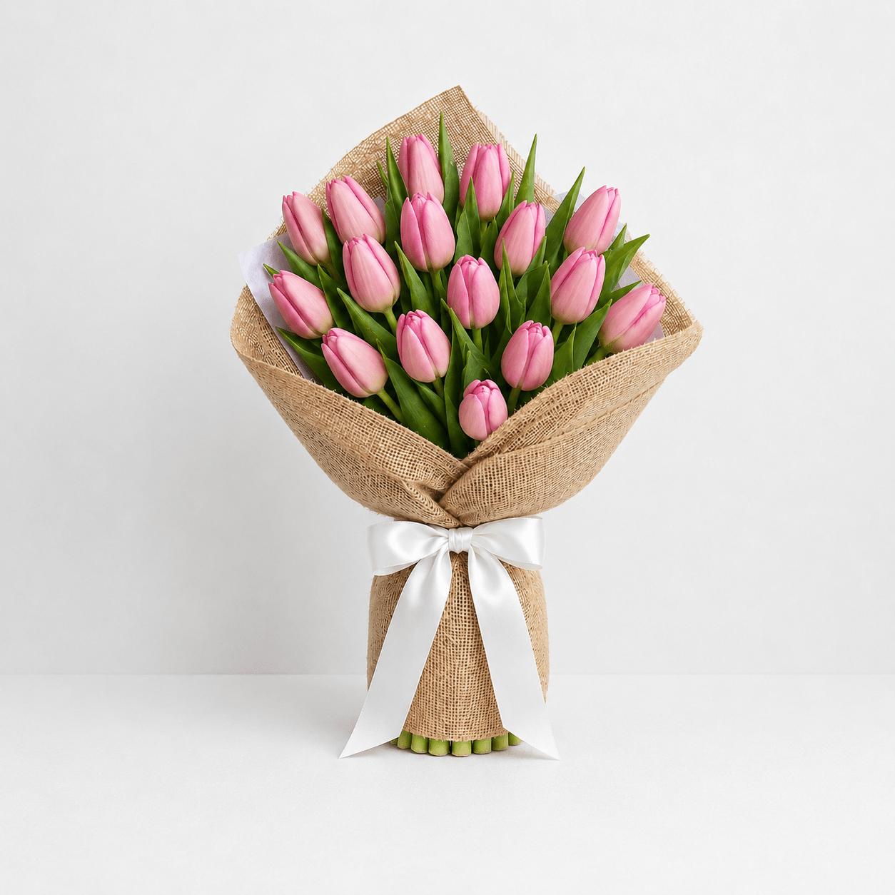 Pink Tulip Bouquet-italianflowerkw