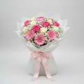 Pink & White Roses Bouquet kuwait-italianflowerkw