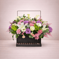 Luxury Purple Rose Arrangements Gift Box - Radiant Blooms-italianflowerkw