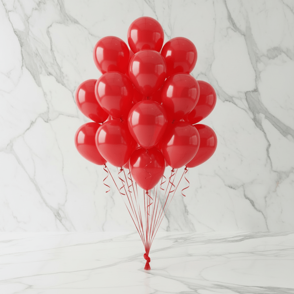 Red Balloon 4Pcs - italianflowerkw