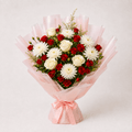 Red & White Elegance Bouquet-italianflowerkw