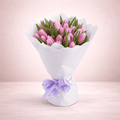 Blissful Pink Tulip Bouquet - Spring Floral Gift with 20 Tulips-italianflowerkw
