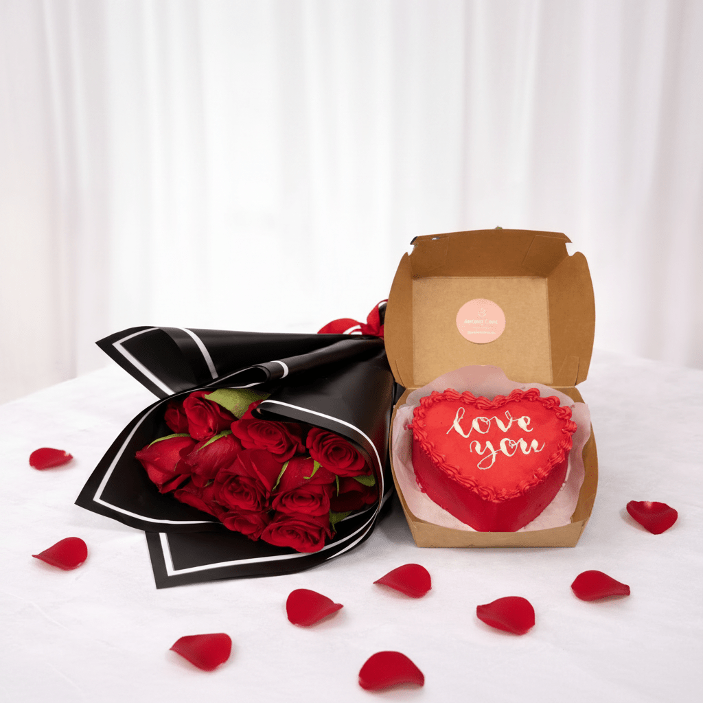 Rose Bouquet Delivery & Chocolate Gift Set-italianflowerkwValentine's Gift BouquetValentine's Gift Bouquet