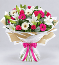 Rose Gerbera Lily Bouquet Kuwait | italianflowerkw
