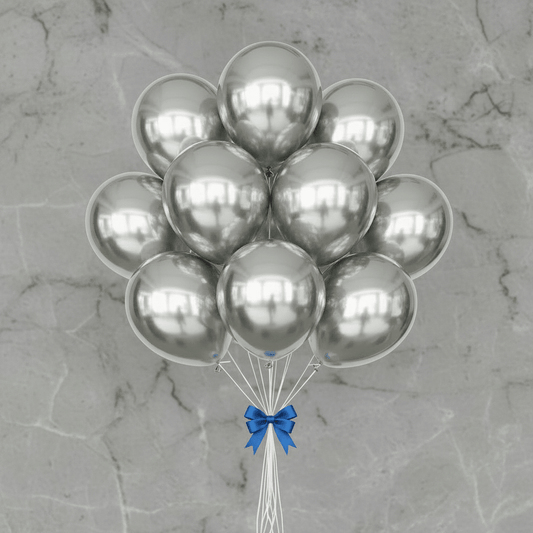 Silver Balloon 4Pcs - italianflowerkw
