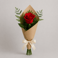 Single Red Rose Bouquet – Same-Day Delivery in Kuwait-italianflowerkw