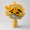 Sunflower Bouquet with Baby's Breath-italianflowerkw