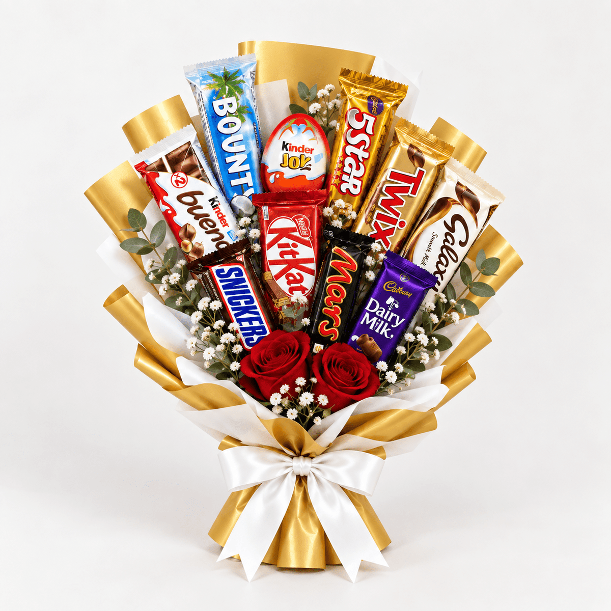 Sweet Chocolate and Roses Bouquet-italianflowerkwChocolate and Roses Bouquet