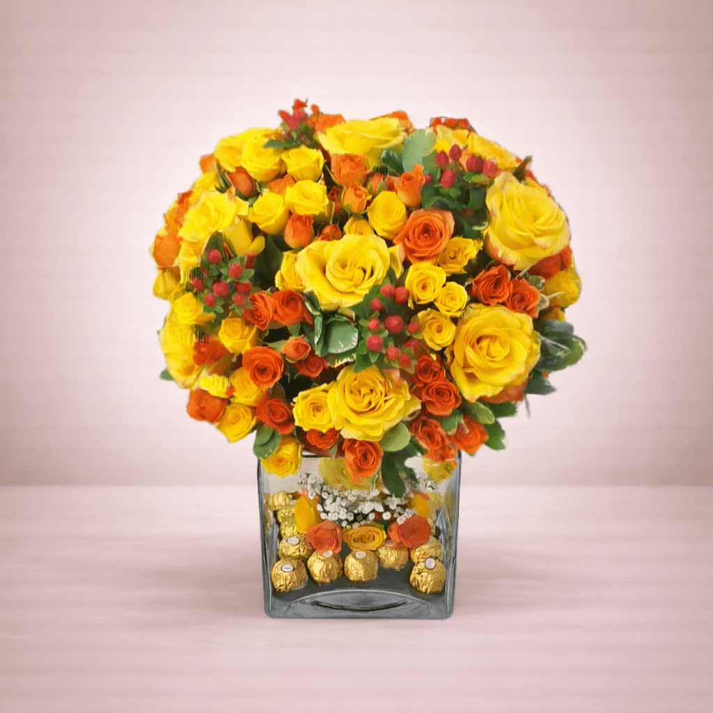 Vibrant Yellow Roses Bouquet for Delivery-italianflowerkw