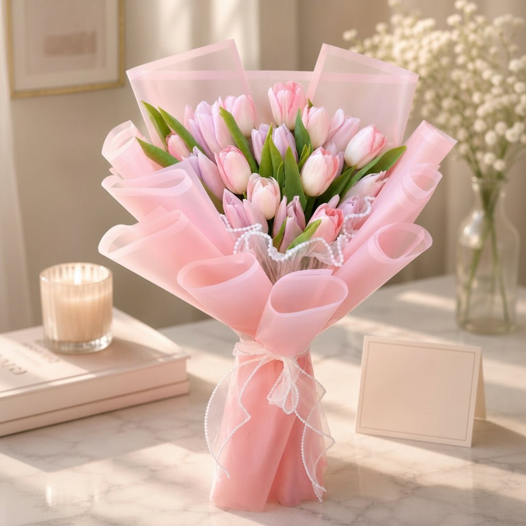 Tulip flowers bouquet - italianflowerkw
