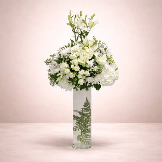 Elegant White Lilies Bouquet: Flower Gift -italianflowerkw