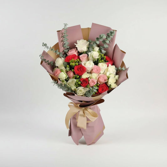 vip mix flowers bouquet. - italianflowerkw