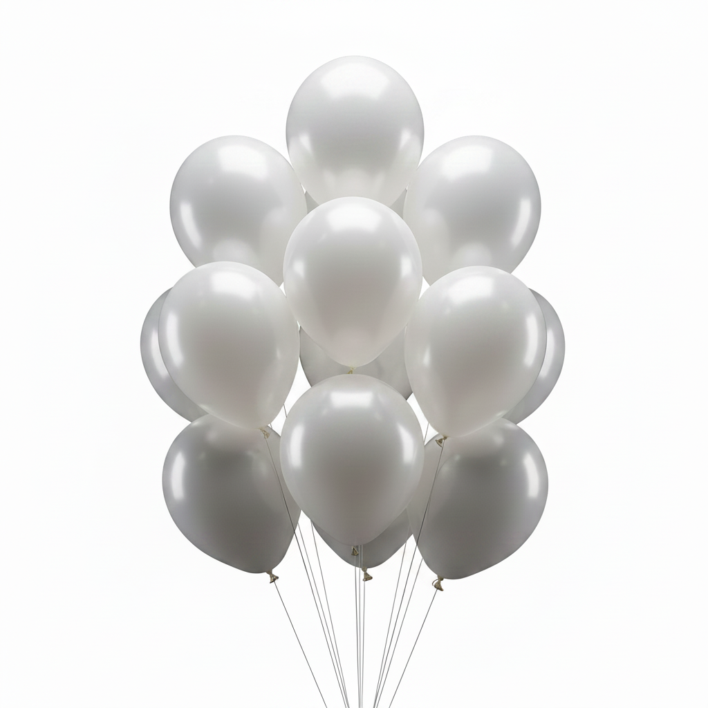 White Helium Balloon – 10pcs Party Decorationballoon