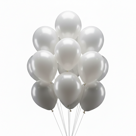 White Helium Balloon – 10pcs Party Decorationballoon