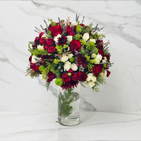 Red Vase Bouquet 45
