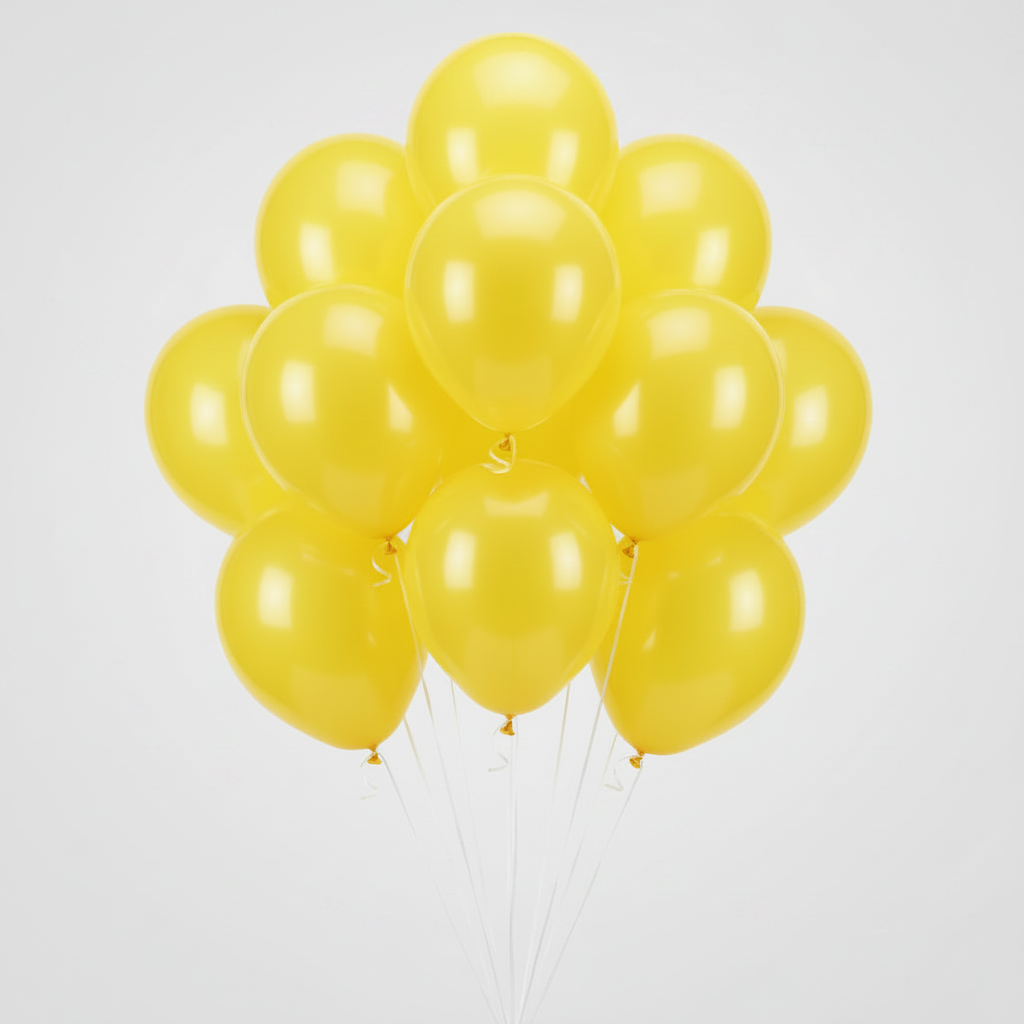 Yellow Balloon 10Pcs italianflowerkw