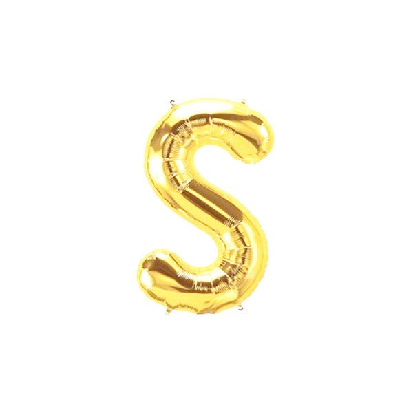 Golden Foil Alphabet A - Z Balloons - italianflowerkw