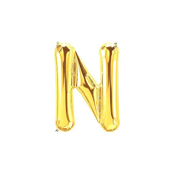 Golden Foil Alphabet A - Z Balloons - italianflowerkw