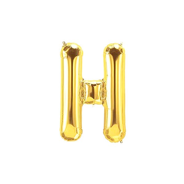 Golden Foil Alphabet A - Z Balloons - italianflowerkw