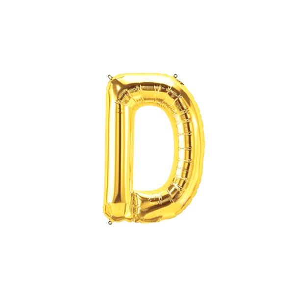 Golden Foil Alphabet A - Z Balloons - italianflowerkw