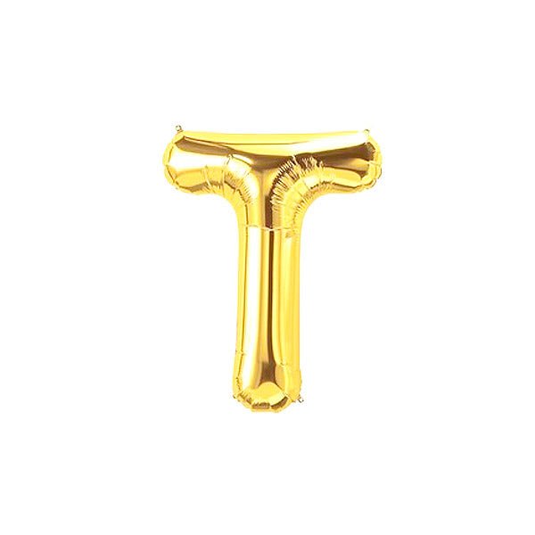 Golden Foil Alphabet A - Z Balloons - italianflowerkw