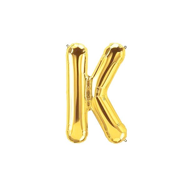 Golden Foil Alphabet A - Z Balloons - italianflowerkw