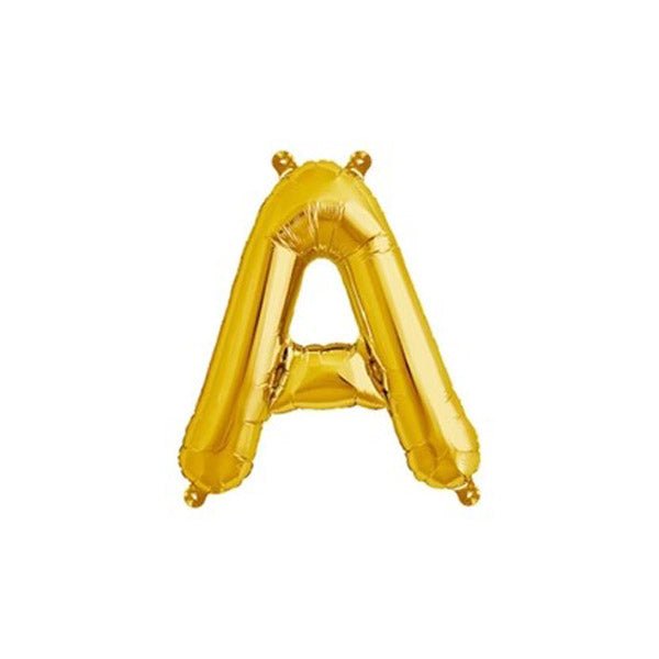 Golden Foil Alphabet A - Z Balloons - italianflowerkw
