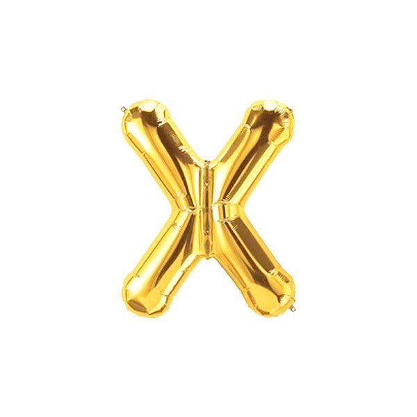 Golden Foil Alphabet A - Z Balloons - italianflowerkw