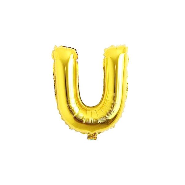 Golden Foil Alphabet A - Z Balloons - italianflowerkw