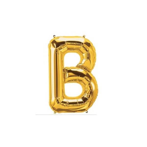 Golden Foil Alphabet A - Z Balloons - italianflowerkw