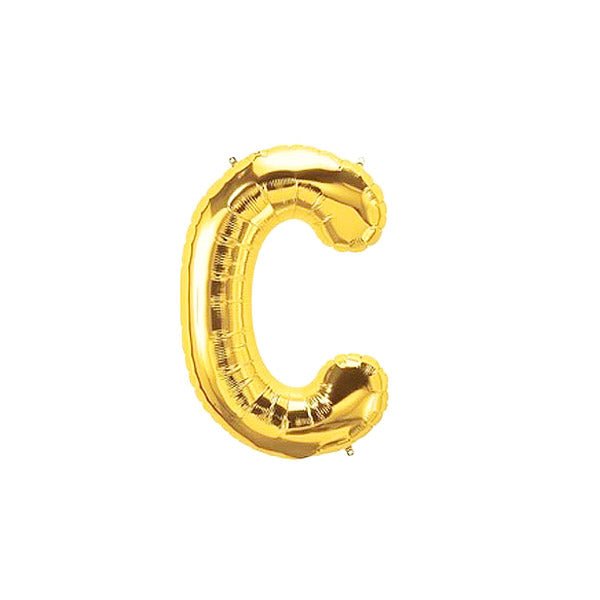 Golden Foil Alphabet A - Z Balloons - italianflowerkw