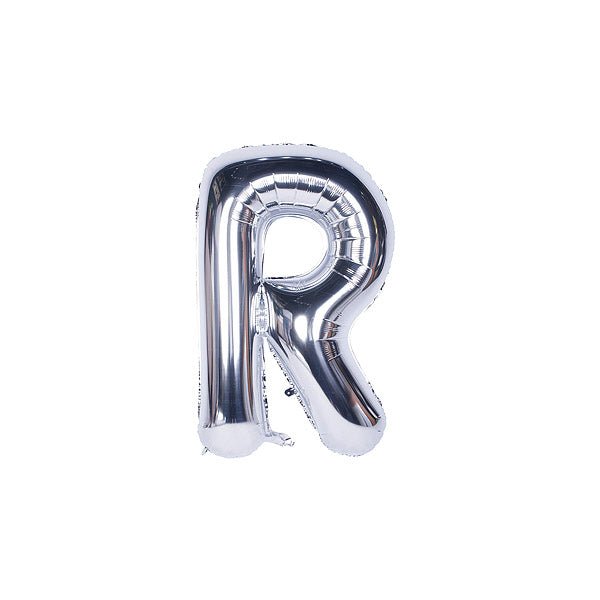 Silver Foil Alphabet A - Z Balloons - italianflowerkw