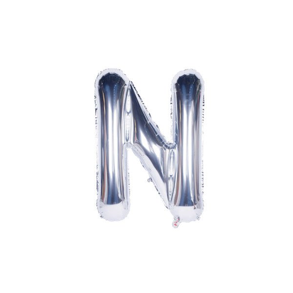 Silver Foil Alphabet A - Z Balloons - italianflowerkw