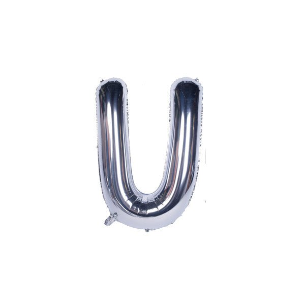 Silver Foil Alphabet A - Z Balloons - italianflowerkw
