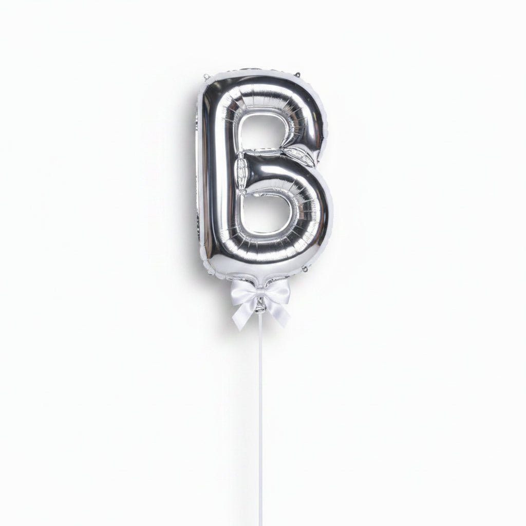 Silver Foil Alphabet A - Z Balloons - italianflowerkw