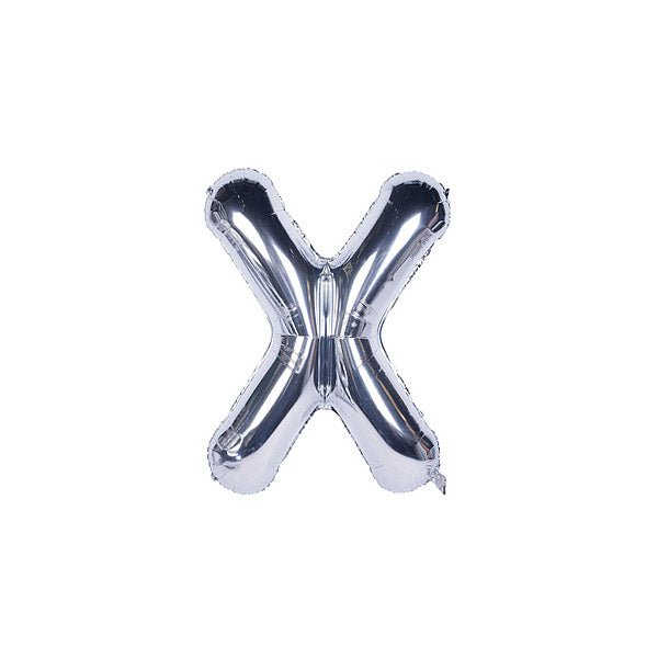 Silver Foil Alphabet A - Z Balloons - italianflowerkw