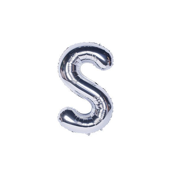 Silver Foil Alphabet A - Z Balloons - italianflowerkw