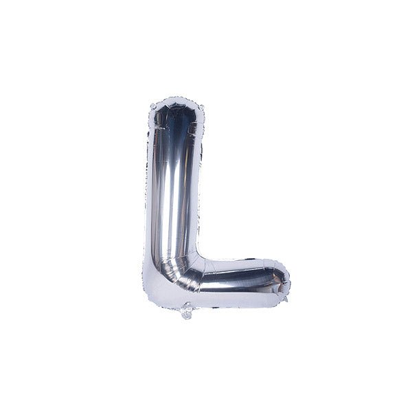 Silver Foil Alphabet A - Z Balloons - italianflowerkw