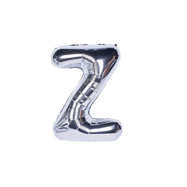 Silver Foil Alphabet A - Z Balloons - italianflowerkw