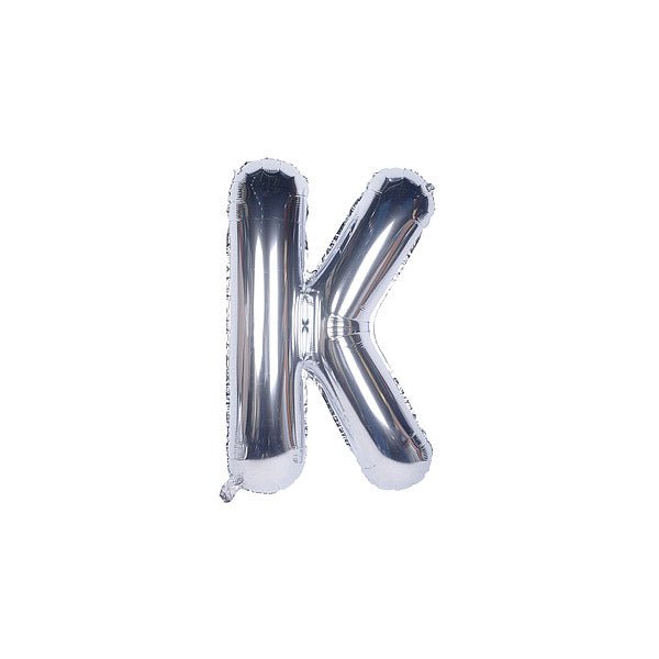 Silver Foil Alphabet A - Z Balloons - italianflowerkw