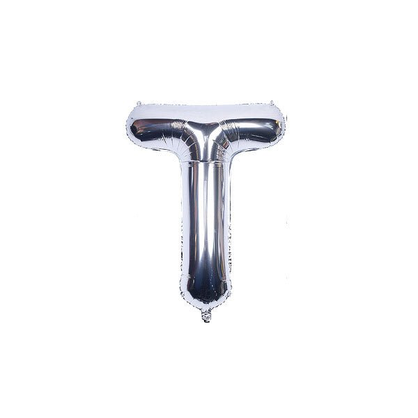 Silver Foil Alphabet A - Z Balloons - italianflowerkw