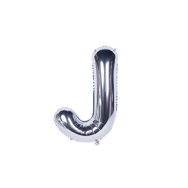 Silver Foil Alphabet A - Z Balloons - italianflowerkw