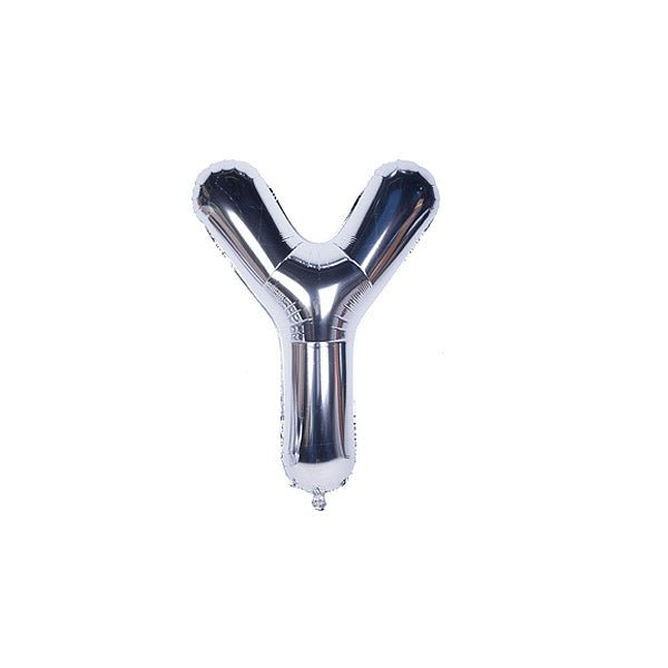 Silver Foil Alphabet A - Z Balloons - italianflowerkw