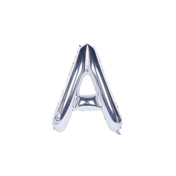 Silver Foil Alphabet A - Z Balloons - italianflowerkw
